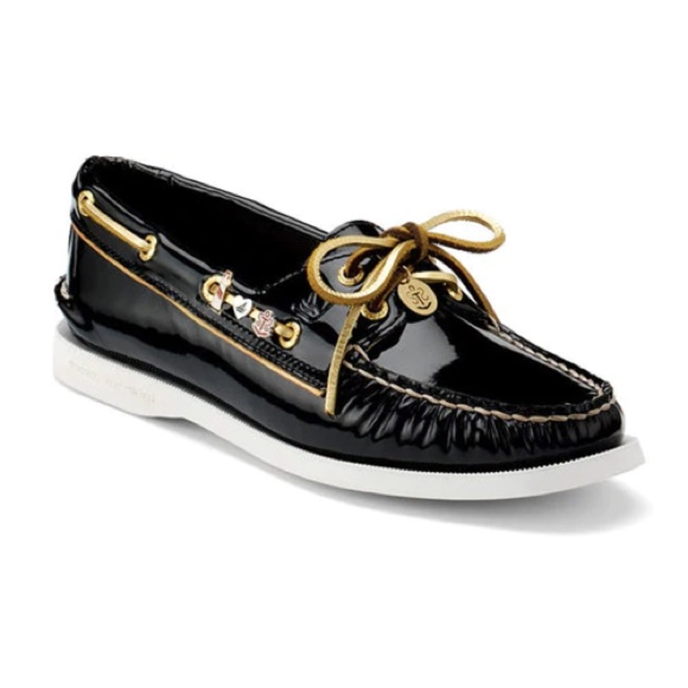 Sperry Top-Sider Boat Shoes Patent Leather Lace